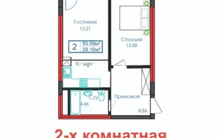 Продажа 1-комнатной квартиры, 50.09 м², ул. Казыбек би, дом  21 - Продажа квартир в Казахстане