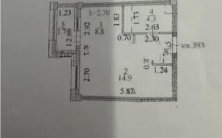 Продажа 1-комнатной квартиры, 33.2 м²