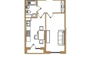 Продажа 1-комнатной квартиры, 41.8 м²
