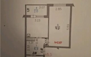 Продажа 1-комнатной квартиры, 40 м²