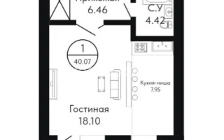 Продажа 1-комнатной квартиры, 40 м², ул. Масаты, дом  36 стр. - Продажа  однокомнатных квартир в новостройках Астаны без посредников