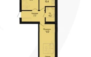 Продажа 2-комнатной квартиры, 61.7 м²