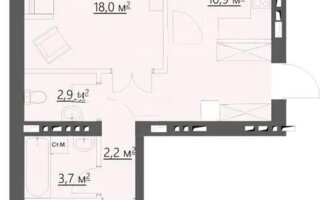 Продажа 2-комнатной квартиры, 63 м²
