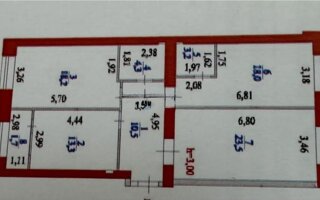 Продажа 3-комнатной квартиры, 92.7 м²