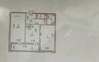 Продажа 2-комнатной квартиры, 65.7 м²