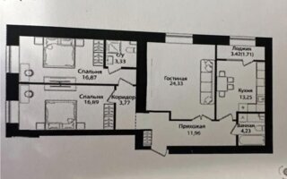 Продажа 3-комнатной квартиры, 96.34 м²