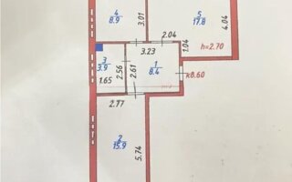Продажа 2-комнатной квартиры, 57 м²