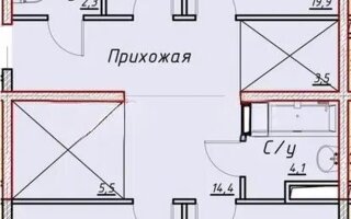 Продажа 3-комнатной квартиры, 111.3 м²