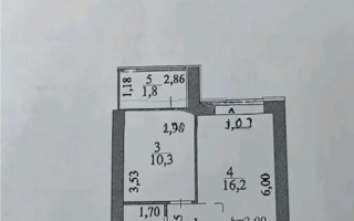 Продажа 1-комнатной квартиры, 38 м²