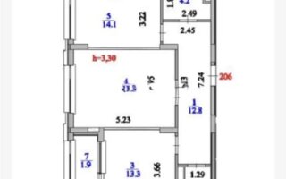 Продажа 2-комнатной квартиры, 70 м²