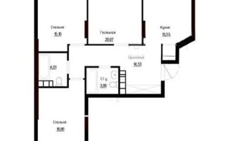 Продажа 3-комнатной квартиры, 92 м²