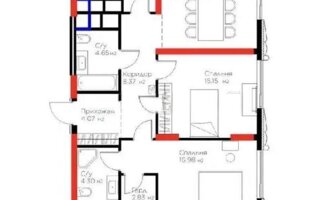 Продажа 3-комнатной квартиры, 95.5 м²
