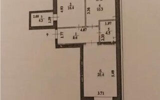 Продажа 2-комнатной квартиры, 66 м²