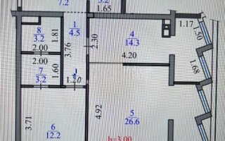 Продажа 2-комнатной квартиры, 74.4 м²
