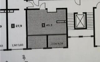 Продажа 2-комнатной квартиры, 45.3 м²