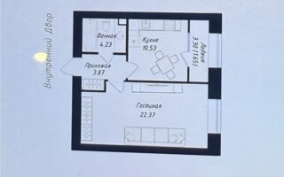 Продажа 1-комнатной квартиры, 40 м²