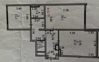 Продажа 2-комнатной квартиры, 73.4 м²