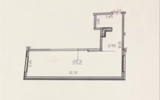 Продажа 2-комнатной квартиры, 55.2 м²