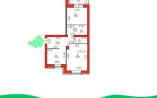 Продажа 2-комнатной квартиры, 61.2 м²