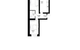 Продажа 2-комнатной квартиры, 65.31 м²