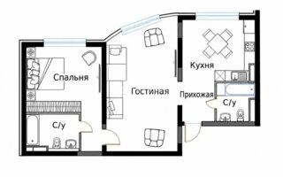 Продажа 2-комнатной квартиры, 70.7 м²