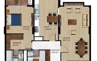 Продажа 3-комнатной квартиры, 86.2 м², ул. Кажымукана, дом  107/1 - ул. Тайманова - Продажа квартир в новостройках Алматы без посредников