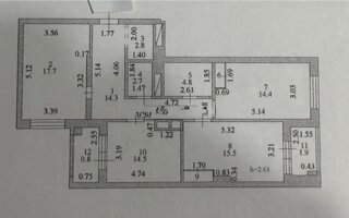 Продажа 3-комнатной квартиры, 91.5 м²