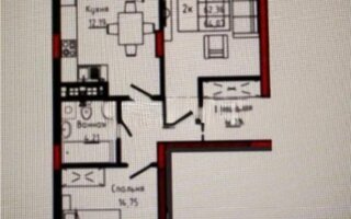 Продажа 2-комнатной квартиры, 64.07 м²
