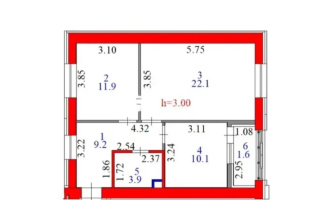 Продажа 2-комнатной квартиры, 58.8 м², ул. Култегин, дом  4 стр - Продажа квартир в новостройках Астаны без посредников