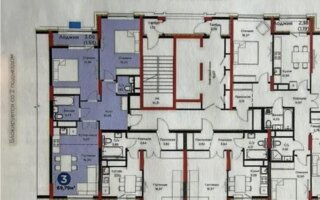Продажа 2-комнатной квартиры, 69.79 м²