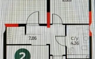 Продажа 2-комнатной квартиры, 65 м²