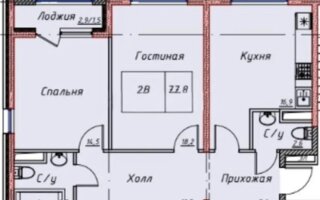 Продажа 3-комнатной квартиры, 78 м²