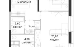 Продажа 3-комнатной квартиры, 70 м²