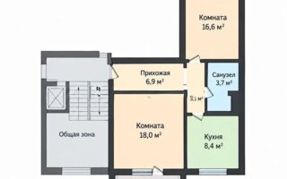 Продажа 2-комнатной квартиры, 58 м²