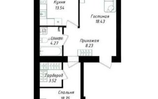 Продажа 2-комнатной квартиры, 68.3 м²
