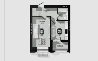 Продажа 1-комнатной квартиры, 39.45 м²