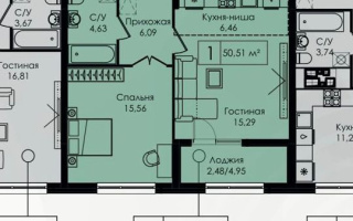 Продажа 2-комнатной квартиры, 51 м², пр. Улы Дала, дом  27/1 - ул. Толе би - Продажа квартир в новостройках Астаны