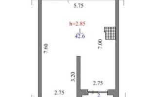 Продажа 1-комнатной квартиры, 43.4 м²