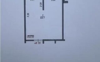 Продажа 1-комнатной квартиры, 46.1 м²