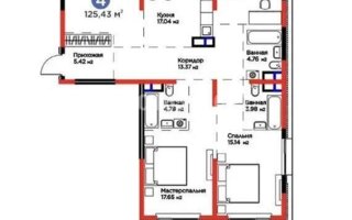 Продажа 4-комнатной квартиры, 126 м²