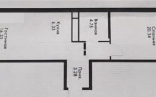Продажа 2-комнатной квартиры, 56.65 м²