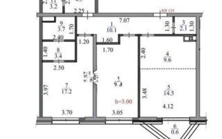 Продажа 3-комнатной квартиры, 85.9 м²