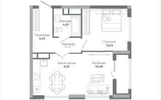 Продажа 2-комнатной квартиры, 48 м², ул. Сыганак, дом  4 стр - Продажа  двухкомнатных квартир в новостройках Астаны