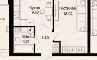 Продажа 1-комнатной квартиры, 37.5 м²