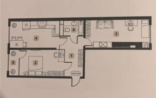 Продажа 2-комнатной квартиры, 73.7 м²