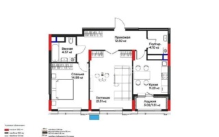 Продажа 2-комнатной квартиры, 71 м²