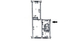 Продажа 2-комнатной квартиры, 45.2 м²