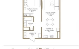 Продажа 2-комнатной квартиры, 58 м²