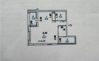 Продажа 1-комнатной квартиры, 40.1 м²