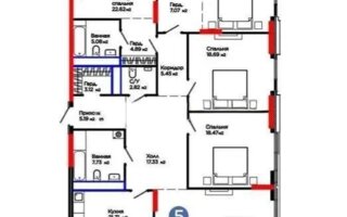 Продажа 5-комнатной квартиры, 201 м²
